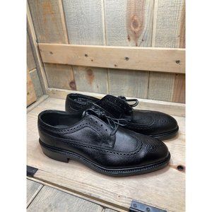 New Iron Age By Bostonian 8.5 D/B Black Wingtip Dress Safety Shoes
